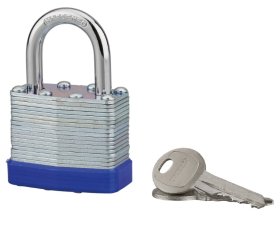 Pakabinama spyna THIRARD, 40 mm, pvc padengimas, 2 raktai, 193038