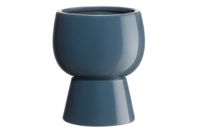 Kambarinis keraminis vazonas 4Living Casa, mėlynos sp., 15,5 x 15,5 x 18 cm.