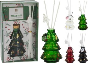 Kalėdinis namų kvapas su lazdelėmis, 80 ml, 4 skirtingi kvapai