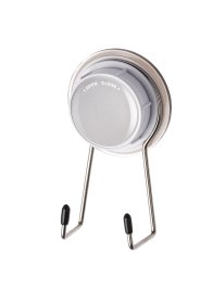 Kabliukas RIDDER 12002301, 55 x 90 x 37 mm, priklijuojamas, dvigubas, baltas