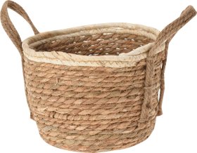 Pintas krepšys, vidutinis, su rankenėlėmis, rudos sp.