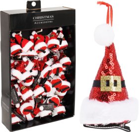 Kalėdinis plaukų segtukas, 4 skirtingi dizainai