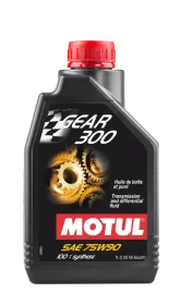 Transmisinė alyva MOTUL Gear 300 Sae 75W90, sintetinė, benzininiams, dyzeliniams ir dujiniams varikliams, 1L, (105777)