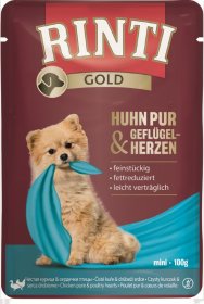 Konservuotas šunų ėdalas, su vištiena ir paukščių širdelėmis, 100g