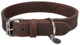 Antkaklis šunims TRIXIE Rustic, odinis, M, 37-44cm/25mm, tamsiai rudos spalvos