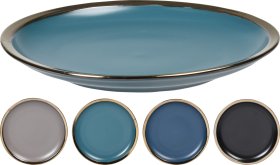 Lėkštė, keraminė, tamsių matinių sp., 27 cm