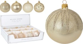 Kalėdinės eglės žaisliukas, 4 skirtingi dizainai, 10 cm, auksinės sp.