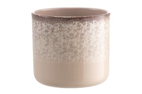 Kambarinis keraminis vazonas 4Living Oceana, šviesiai rožinės sp., 17 x 17 x 15 cm.