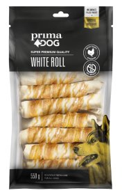 Skanėstas šunims PRIMADOG, baltas suktinis su vištiena, 13cm, 15vnt, 550g