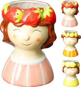 Vaza, 16,5 x 20 cm, su merginos dizainu, 3 skirtingų sp.