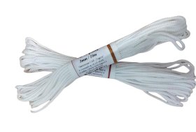 Pinta poliamidinė virvė DUGUVA, 3 mm, 10 m, baltos, geltonos, mėlynos, raudonos, žalios spalvos