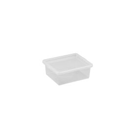 Daiktadėžė PLAST TEAM Basic Box, su dangčiu, skaidri, 20,5 x 7,5 x 17 cm, 1,7 l