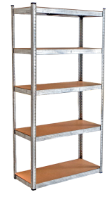 Sandėliavimo lentyna PROMOREX, 5 lentynos, cinkuota, 250 kg, 1500 x 300 x 750 mm, TC-035