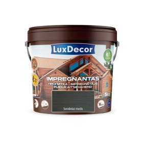 Impregnantas medienai LUXDECOR, (15) sendintas medis, laukui ir vidui, 5 l