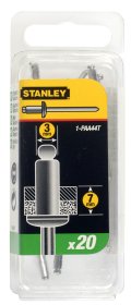 Aliuminės kniedės STANLEY, 3 x 6mm, 20 vnt