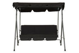 Sodo sūpynės 4LIVING Sirkka, 2-vietų, juodos sp.