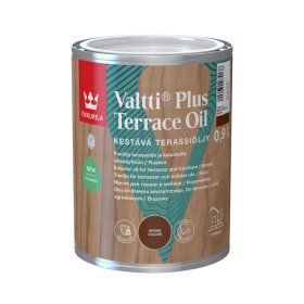 Aliejus terasoms ir lauko baldams TIKKURILA, Valtti Plus Terrace Oil , pilkas, 0,9 l, vandens pagrindu