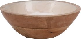 Dubuo, mangmedis, natūralios sp. su dramblio kaulo sp. elementu, skersmuo 20 cm, aukštis 6,5 cm