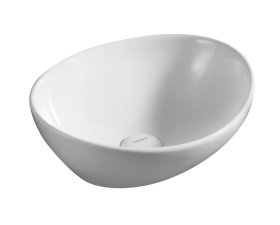 Praustuvas Alma, 390 x 325 x 140 mm, pastatomas, keramika, baltas