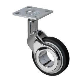 Baldinis ratukas WALTECO, d-60 mm, pasukamas su plokštele, apkrova 60 kg