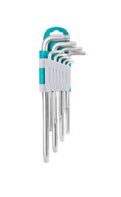Žvaigždučių raktų TORX rinkinys TOTAL, CR-V, T10-T50, 9vnt., THT106392