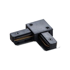 Kryptinių šviestuvų bėgelių montavimo jungtis DPM X-Line, kampinė, aliuminė, juodos sp., STLB