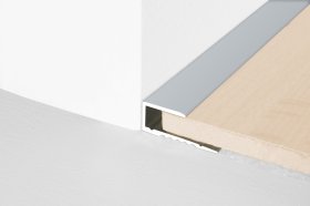 Aliumininė užbaigimo juostelė HESORA H 63 D2, 1,6 x 0.8 x 180 cm, mat.sidabro spalvos, kilmės šalis ES