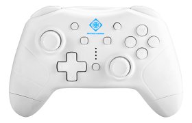 Žaidimų pultas DELTACO GAMING GAM-103-W, valdymo pultas skirtas Nintendo Switch, PC, Android, Bluetooth 2.1, ABS plastikas, baltos sp.