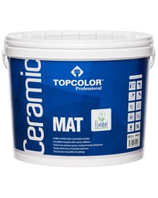 Vandeniniai vidaus dažai TOPCOLOR Ceramic Mat, 9 L, A bazė, matiniai, sienoms
