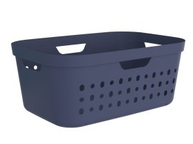 Skalbinių krepšys ROTHO Jona, tamsiai mėlyna sp., 39 l