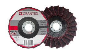 Šlifavimo diskas su veltiniu GRANTEX, 125x22 mm, šiurkštus
