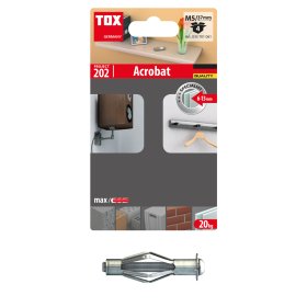 Inkarinis varžtas GKP TOX Acrobat, M5/37 mm, metalinis, 4 vnt.