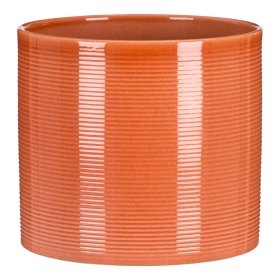 Kambarinis keraminis vazonas SCHEURICH Papaya (828/09), ryškiai oranžinės sp., skersmuo 9 cm.