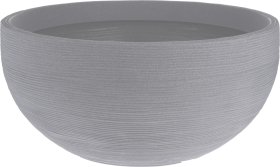 Lauko vazonas, pilkos sp., 60 x 60 x 27 cm.