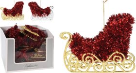 Eglutės žaisliukas Rogės, 2 skirtingi dizainai, 1 vnt., 14 cm