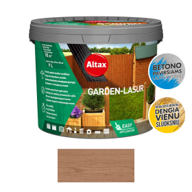 Dekoratyvinis impregnantas medienai ALTAX Garden-Lasur, 9 l, kaštonas