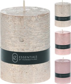 Žvakė, cilindro formos, 3-jų spalvų, 6 x 8 cm