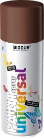 Universali aerozolinė emalė BIODUR, ruda (RAL8011), 400 ml