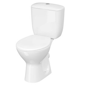 Klozetas CERSANIT MITO Neo Ii 010, pastat., 3/6 L, horizontalus nubėgimas, įvadas iš šono, su kieto plastiko lėtai nusileidžiančiu dangčiu, K100-394