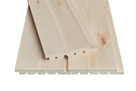 Lauko dailylentė UYS, matmenys 19 x 145 x 3300, eglė, AB klasė, 1 vnt - 0,4785 m2