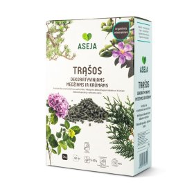 Organinės-mineralinės trąšos ASEJA 6505-09, dekoratyviniams medžiams ir krūmams, dėžutėje, 3 kg, (NPK 5-5-5)