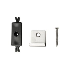 Medienos ir plastiko tvirtinimo elementų komplektas, WPC PC-01-SS-05-PC-06 28 vnt., juodas