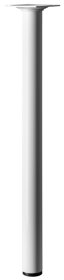 Baldų koja HETTICH, reguliuojama, balta spl., d-30 mm, 400 mm, 1139