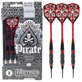 Darts strėlytės HARROWS Pirate, softip, 3x16 g