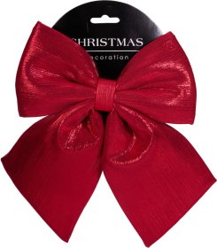 Kaspinas, poliesteris, raudonos sp., 20 x 23 x 2 cm