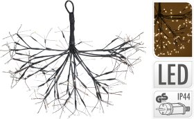 Šviečianti pakabinama dekoracija, 240 LED lemputės šiltos baltos sp.