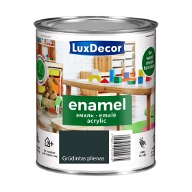 Universali akrilinė emalė LUXDECOR, 0,75 l, (24) grūdintas plienas, blizgus, vandens pagrindu