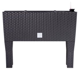 Plastikinis lauko vazonas "Rato Case High", antracito sp., 80 x 33 x 62 cm.