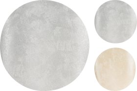 Stalo padėkliukas, apvalus, 2 skirtingos spalvos: auksinė/sidabrinė, skersmuo 38 cm