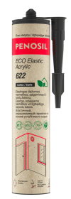 Akrilinis hermetikas PENOSIL ECO Elastic Acrylic 622, 300 ml, silikonizuotas, baltas